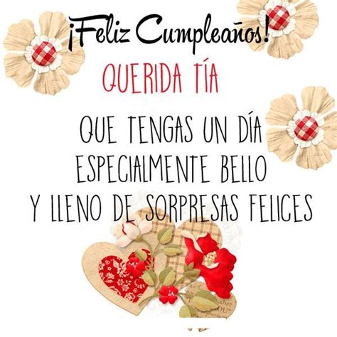 feliz cumpleaños tia querida|More.